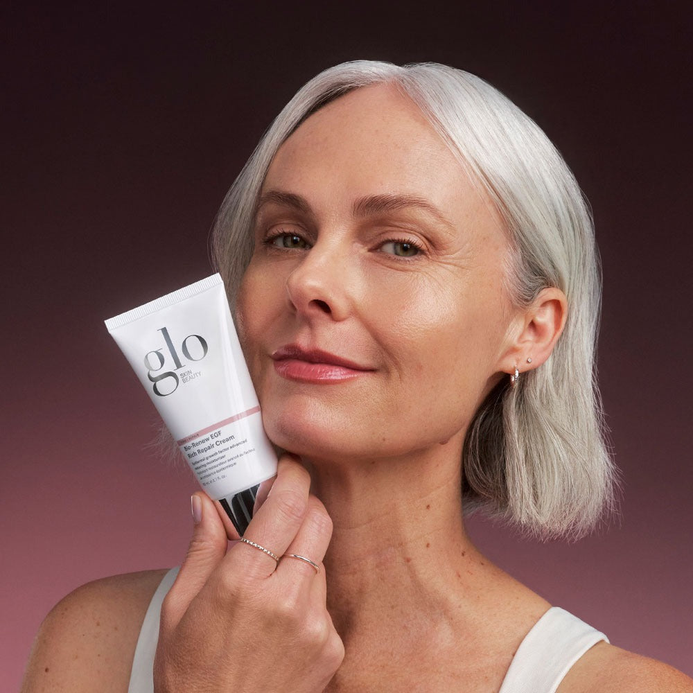 Bio-Renew EGF Rich Repair Cream - Glo Skin Beauty UK&I, worn by a model